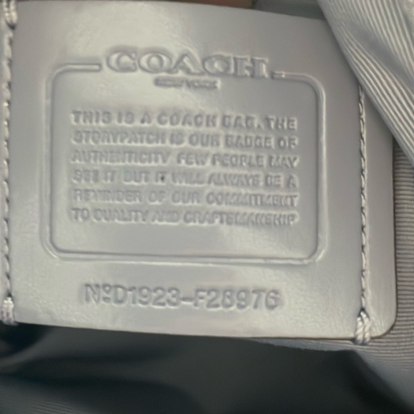 Baby blue Coach F28976 with silver hardware - Picture 14 of 15